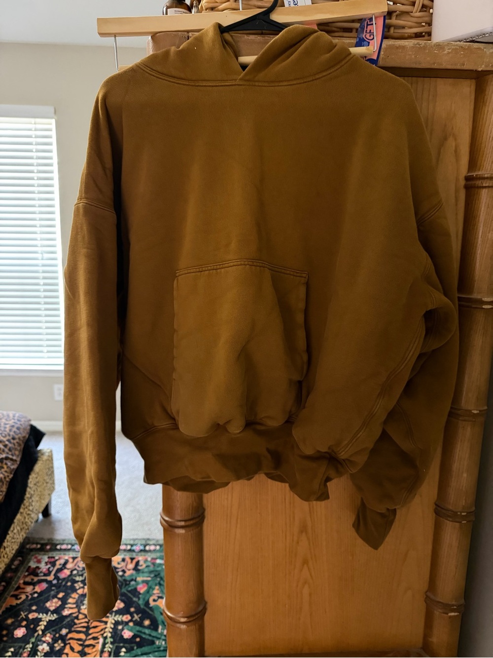 Yeezy Crewneck Hoodie in Camel Brown